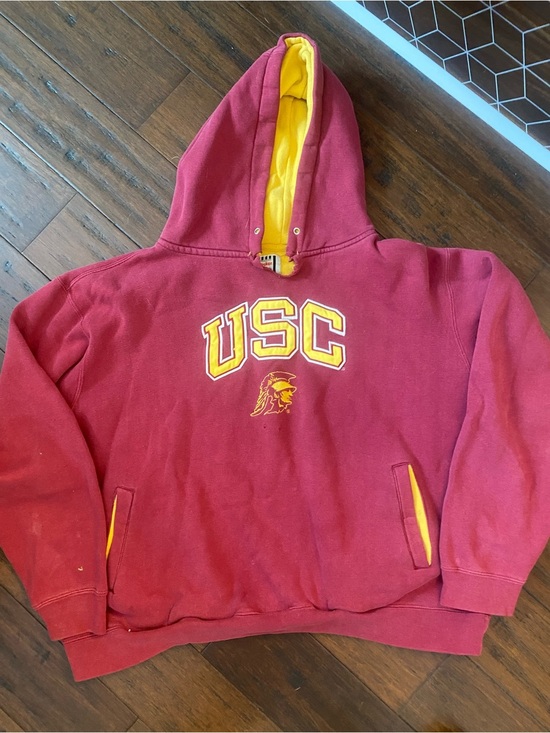 Foot Locker Sweaters - USC Crewneck Hoodie in Garnet with Gold Accents
